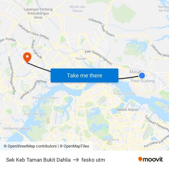 Sek Keb Taman Bukit Dahlia to fesko utm map