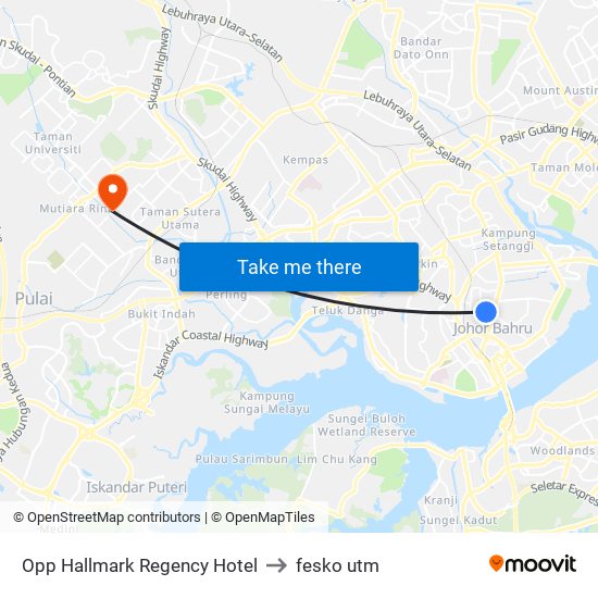 Opp Hallmark Regency Hotel to fesko utm map