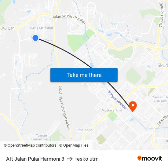 Aft Jalan Pulai Harmoni 3 to fesko utm map