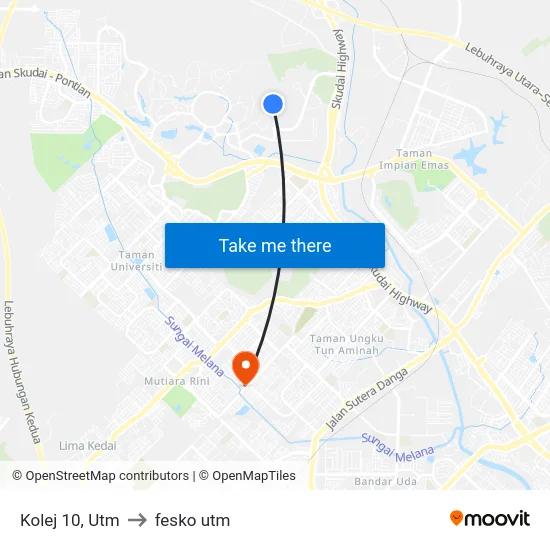 Kolej 10, Utm to fesko utm map