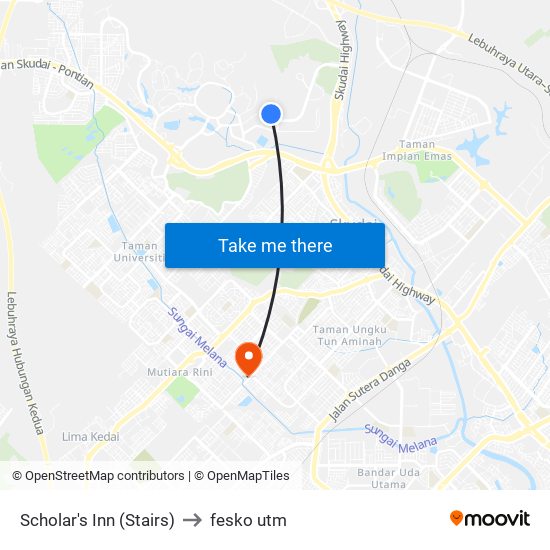 Scholar's Inn (Stairs) to fesko utm map