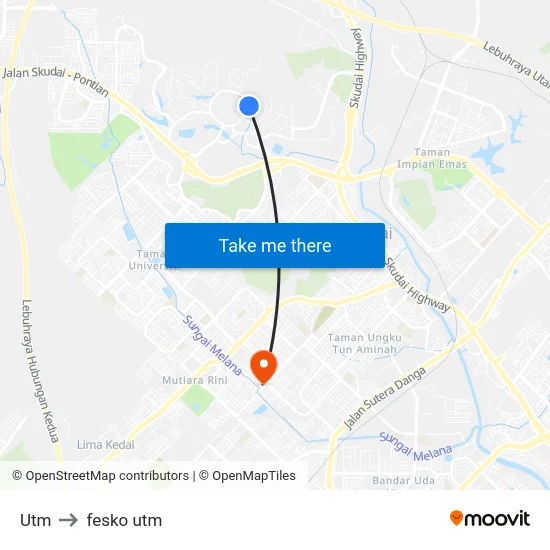 Utm to fesko utm map