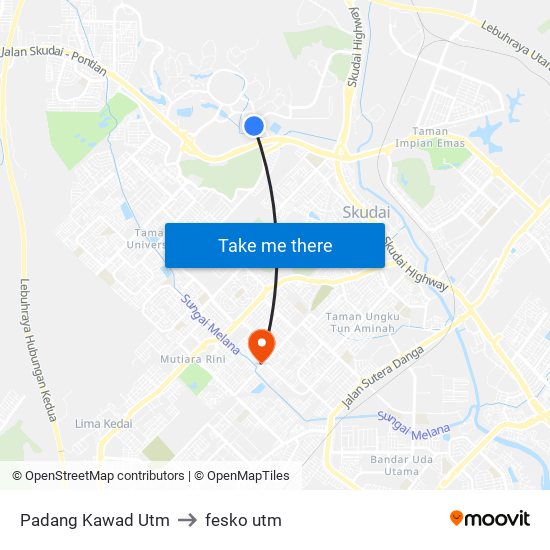 Padang Kawad Utm to fesko utm map