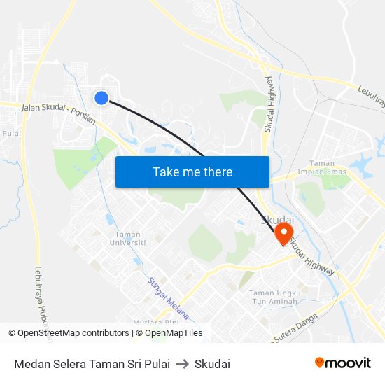 Opp Medan Selera Mbip Taman Sri Pulai to Skudai map