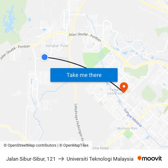 Jalan Sibur-Sibur, 121 to Universiti Teknologi Malaysia map