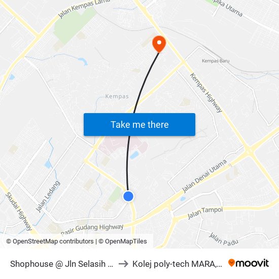Shophouse @ Jln Selasih 1 (0007755) to Kolej poly-tech MARA, Batu pahat map