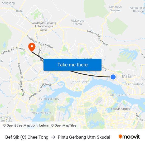 Bef Sjk (C) Chee Tong to Pintu Gerbang Utm Skudai map