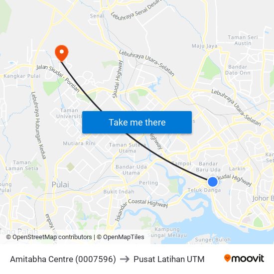 Amitabha Centre (0007596) to Pusat Latihan UTM map