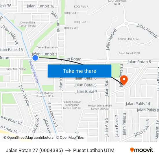 Opp Jalan Kabong to Pusat Latihan UTM map