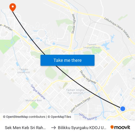 Sek Men Keb Sri Rahmat to Bilikku Syurgaku KDOJ UTM map
