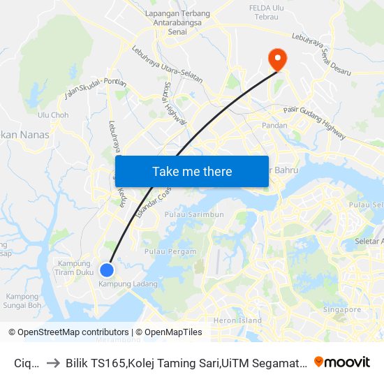 Ciq In to Bilik TS165,Kolej Taming Sari,UiTM Segamat, Johor map