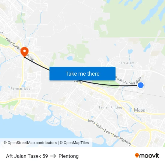 Aft Jalan Tasek 59 to Plentong map