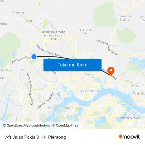 Aft Jalan Pakis 8 to Plentong map