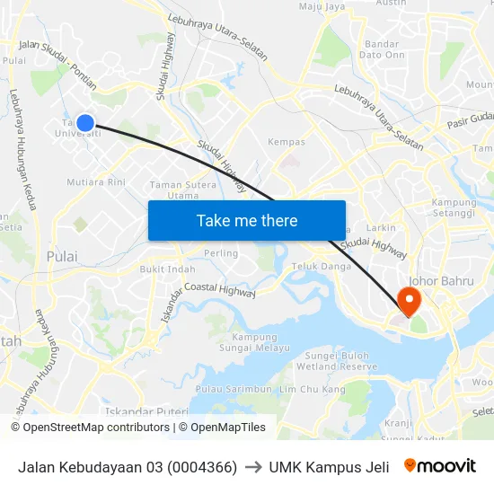 Jalan Kebudayaan 03 (0004366) to UMK Kampus Jeli map