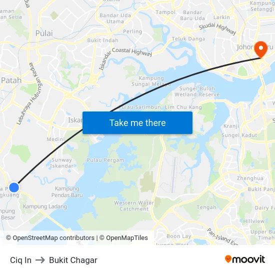 Ciq In to Bukit Chagar map