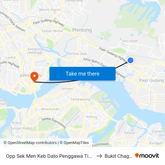 Opp Sek Men Keb Dato Penggawa Timur to Bukit Chagar map