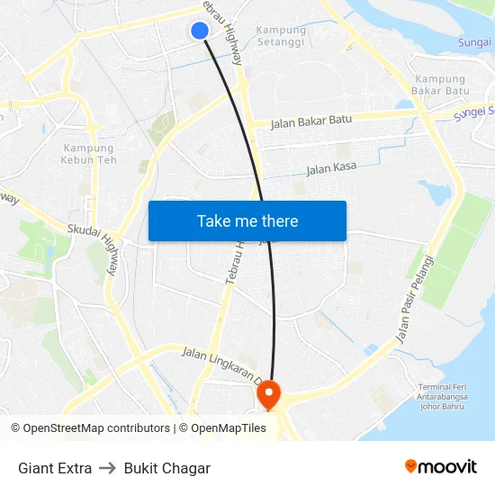 Giant Extra to Bukit Chagar map
