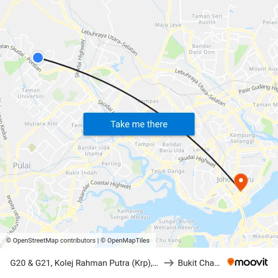 G20 & G21, Kolej Rahman Putra (Krp), Utm to Bukit Chagar map