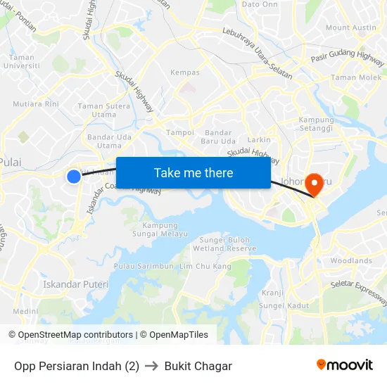 Opp Persiaran Indah (2) to Bukit Chagar map