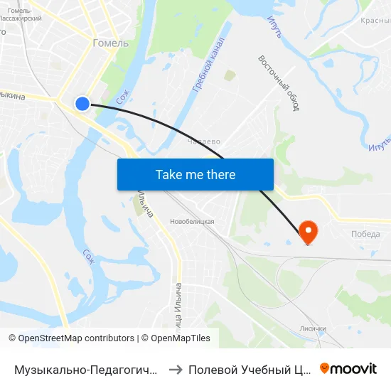 Музыкально-Педагогический Колледж to Полевой Учебный Центр Белгута map