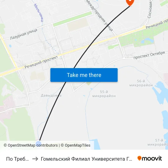 По Требованию to Гомельский Филиал Университета Гражданской Защиты Мчс map