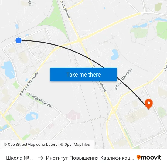Школа № 55 to Институт Повышения Квалификации map