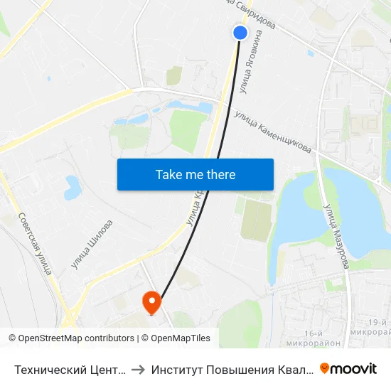 Технический Центр «Нтс» to Институт Повышения Квалификации map