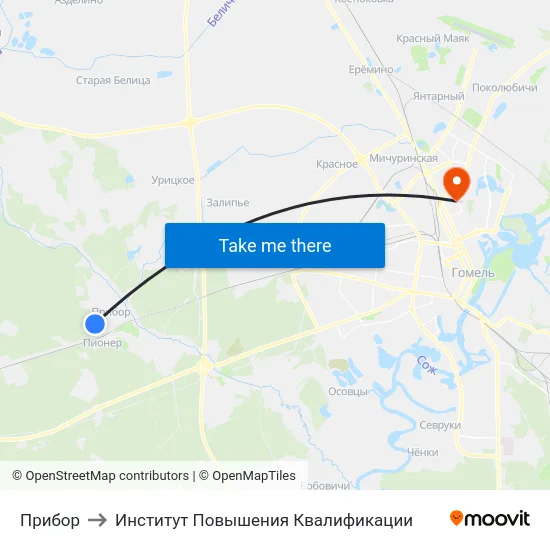 Прибор to Институт Повышения Квалификации map
