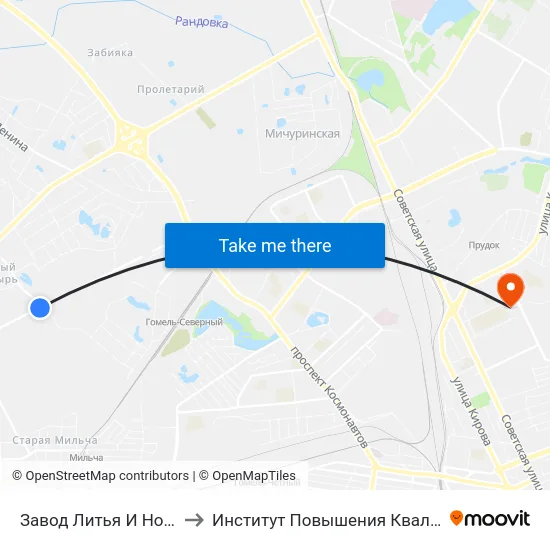 Завод Литья И Нормалей to Институт Повышения Квалификации map