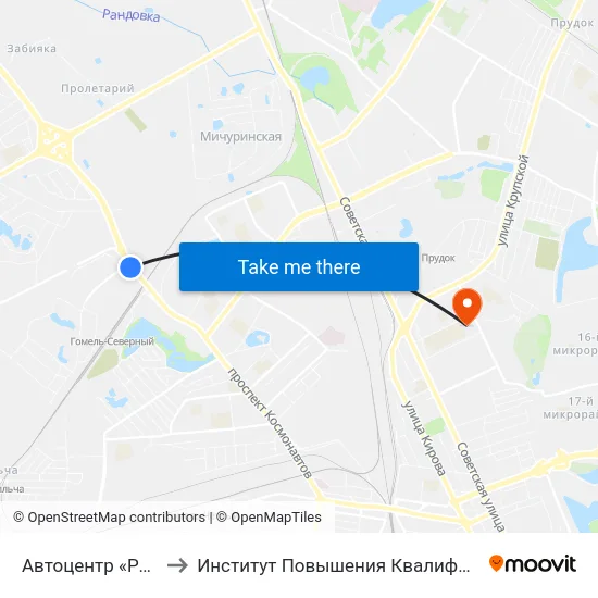 Автоцентр «Рено» to Институт Повышения Квалификации map