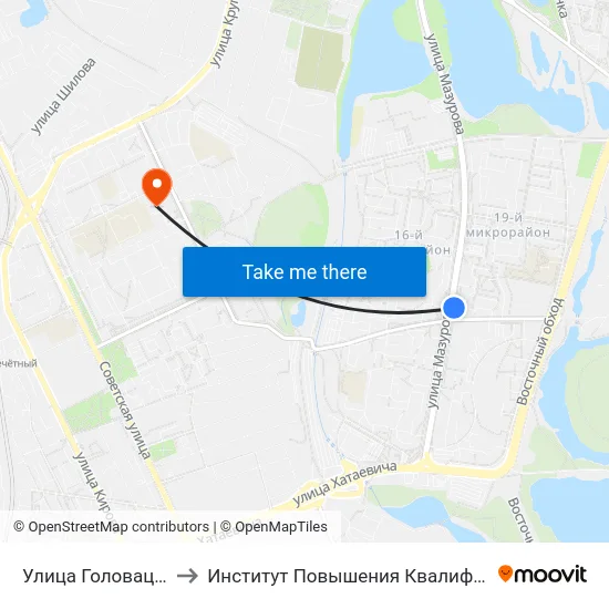 Улица Головацкого to Институт Повышения Квалификации map
