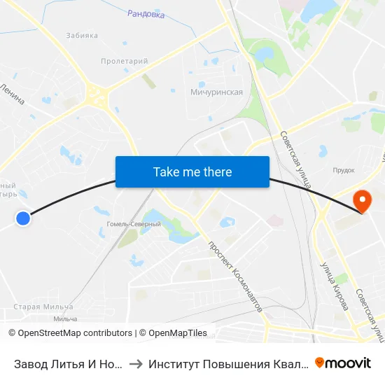 Завод Литья И Нормалей to Институт Повышения Квалификации map