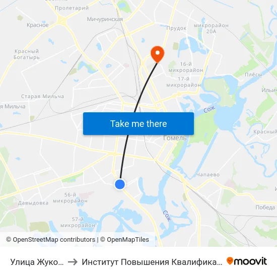 Улица Жукова to Институт Повышения Квалификации map