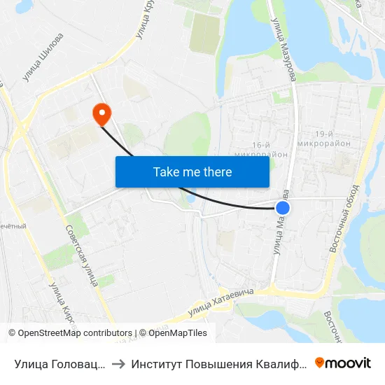Улица Головацкого to Институт Повышения Квалификации map