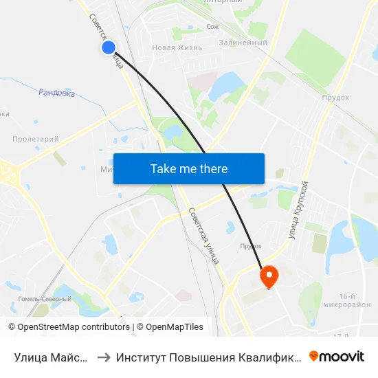 Улица Майская to Институт Повышения Квалификации map