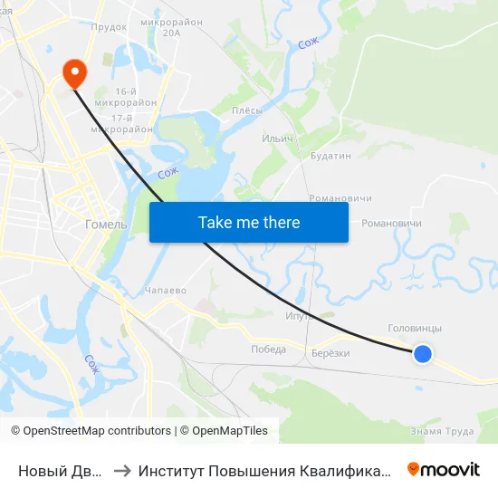 Новый Двор to Институт Повышения Квалификации map