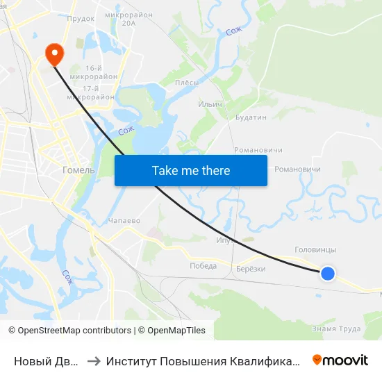Новый Двор to Институт Повышения Квалификации map