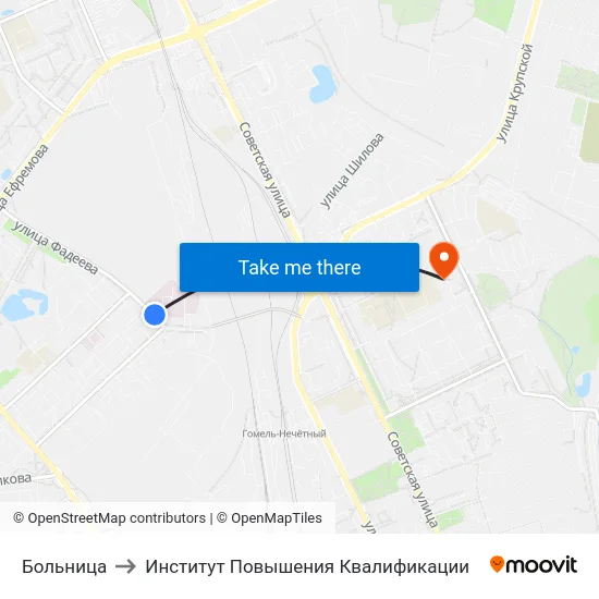 Больница to Институт Повышения Квалификации map