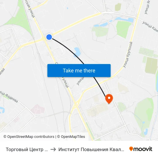 Торговый Центр «Ома» to Институт Повышения Квалификации map