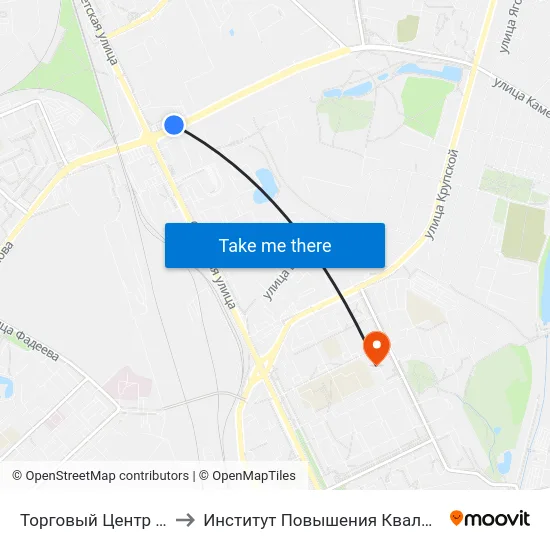 Торговый Центр «Ома» to Институт Повышения Квалификации map
