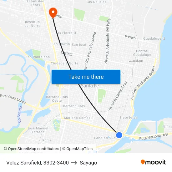 Vélez Sársfield, 3302-3400 to Sayago map