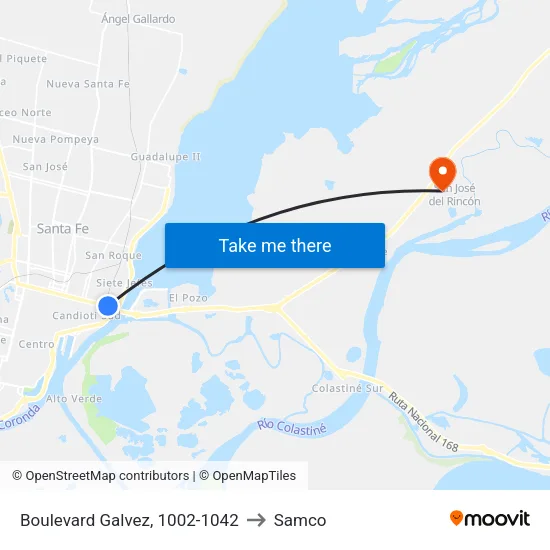 Boulevard Galvez, 1002-1042 to Samco map