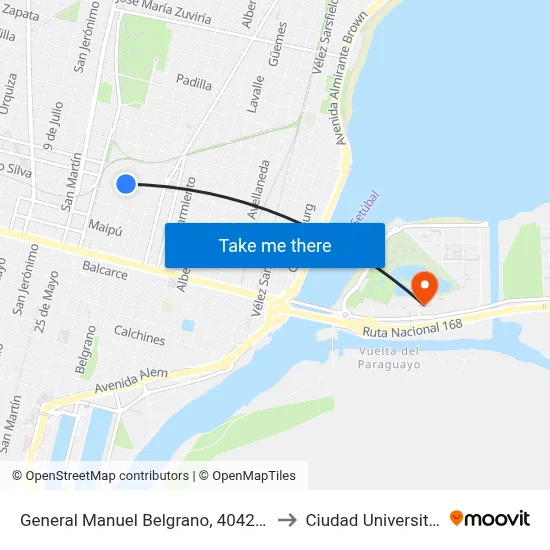 General Manuel Belgrano, 4042-4098 to Ciudad Universitaria map