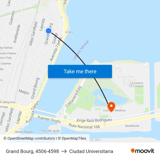Grand Bourg, 4506-4598 to Ciudad Universitaria map