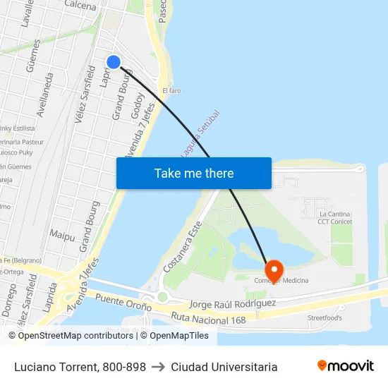 Luciano Torrent, 800-898 to Ciudad Universitaria map