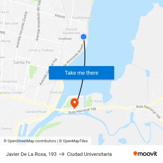 Javier De La Rosa, 193 to Ciudad Universitaria map