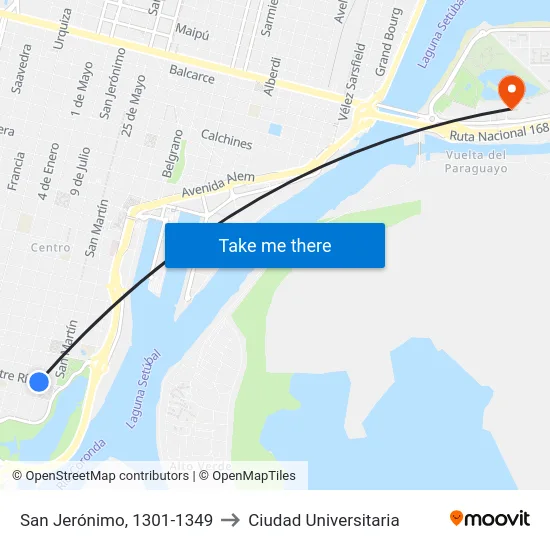 San Jerónimo, 1301-1349 to Ciudad Universitaria map