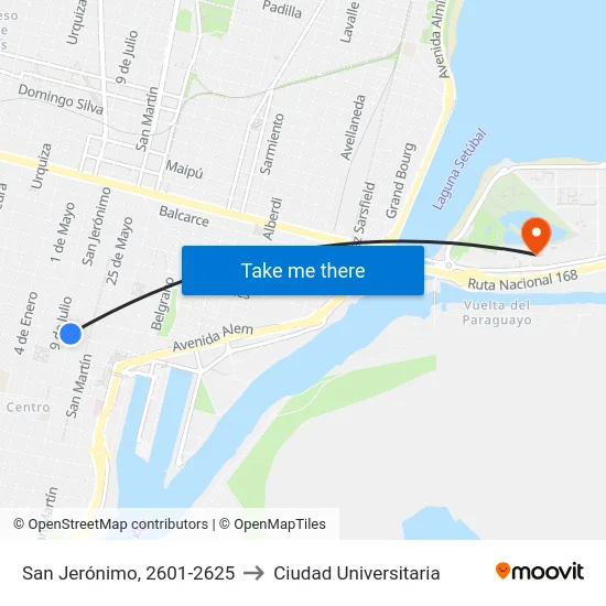 San Jerónimo, 2601-2625 to Ciudad Universitaria map