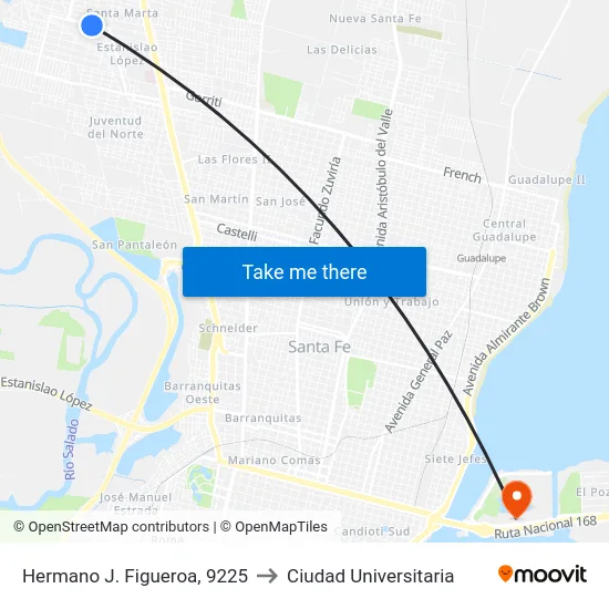 Hermano J. Figueroa, 9225 to Ciudad Universitaria map