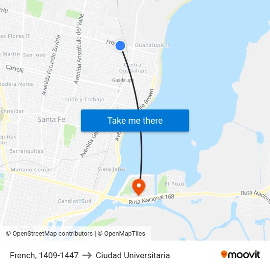French, 1409-1447 to Ciudad Universitaria map